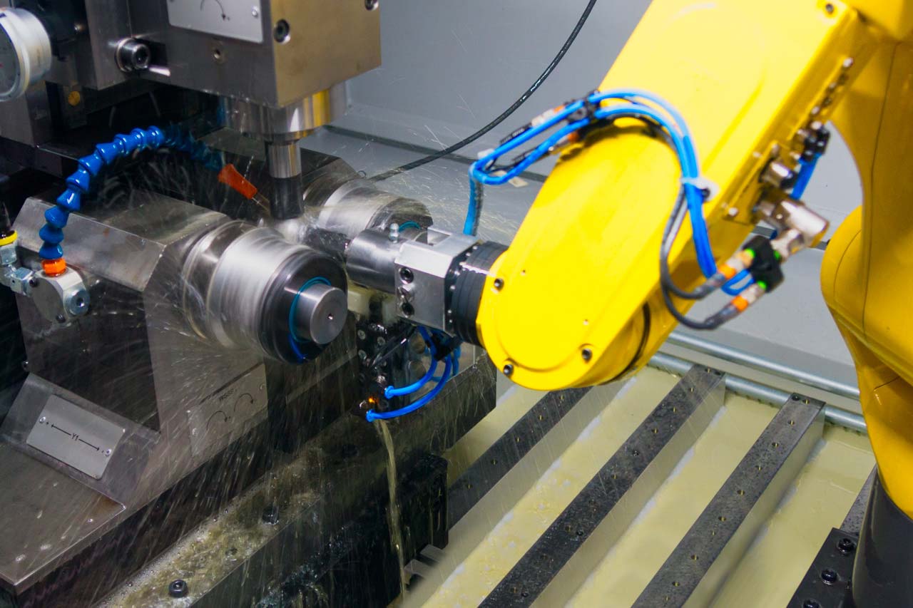 Machining with cup wheel Machining with cup wheel